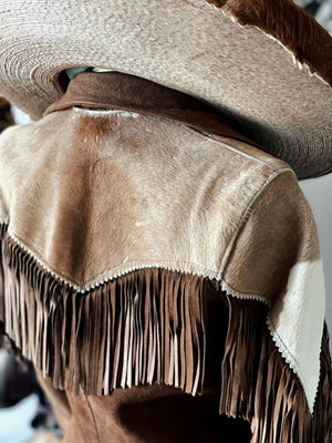 Cowboy hair on pony skin jacket for men's Thejacketmakerss
