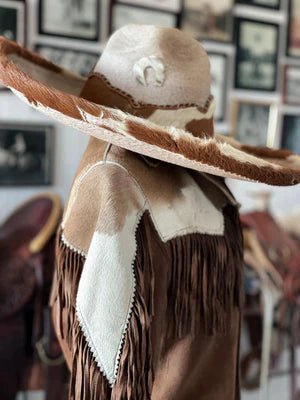 Cowboy hair on pony skin jacket for men's Thejacketmakerss