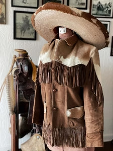 Cowboy hair on pony skin jacket for men's Thejacketmakerss