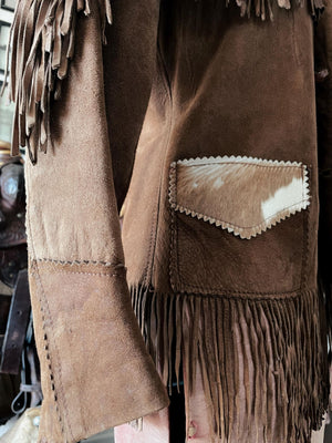 Cowboy hair on pony skin jacket for men's Thejacketmakerss