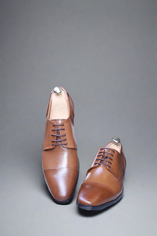 Black & Tan Oxford Leather Dress Shoes