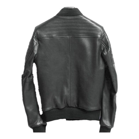 Black Leather Jacket Moto Style Men's Fashion Essential