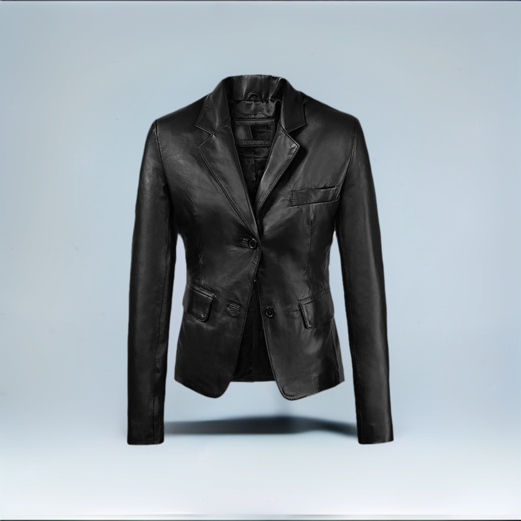 Adelina Leather Blazer Cult Men and Women Black  Stylish Leather Jackets coat