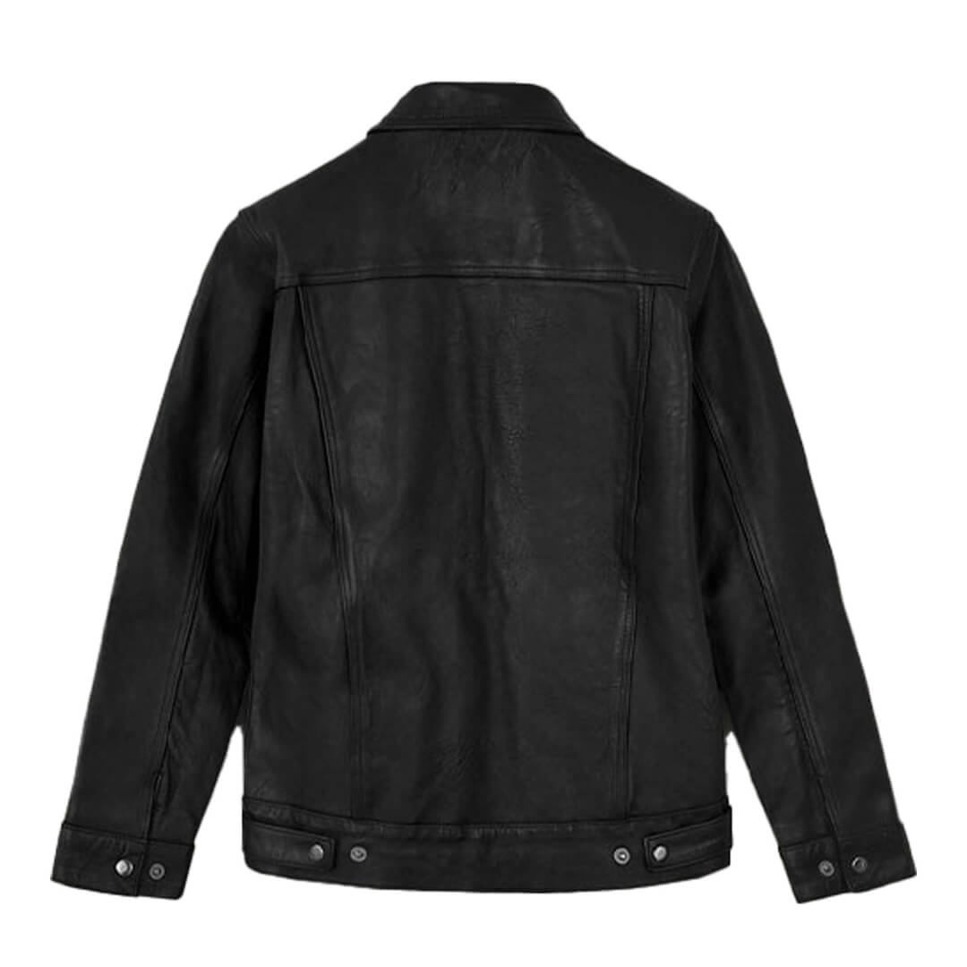 Man Black Leather Jacket a Timeless and Versatile Piece for the Modern Man