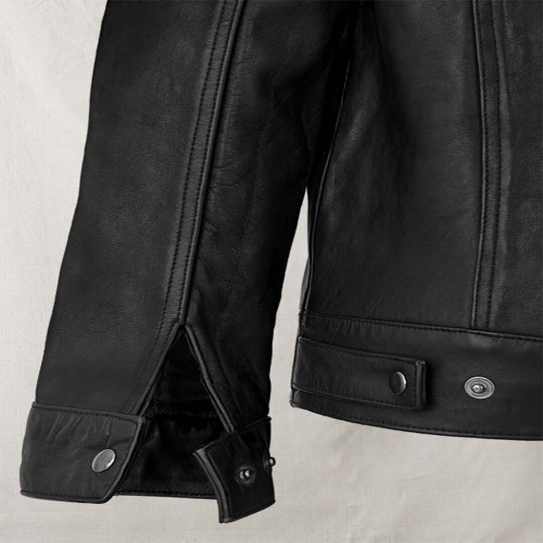 Man Black Leather Jacket a Timeless and Versatile Piece for the Modern Man