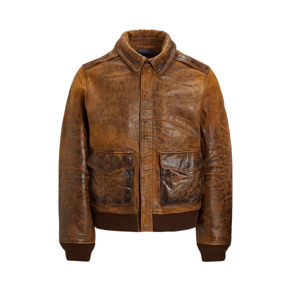 Leather Flight Jacket Polo
