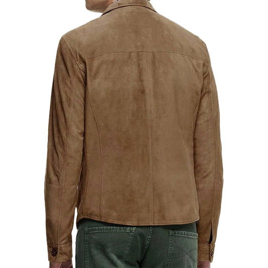 Men's Landry Brown Leather Blazer Timeless Style