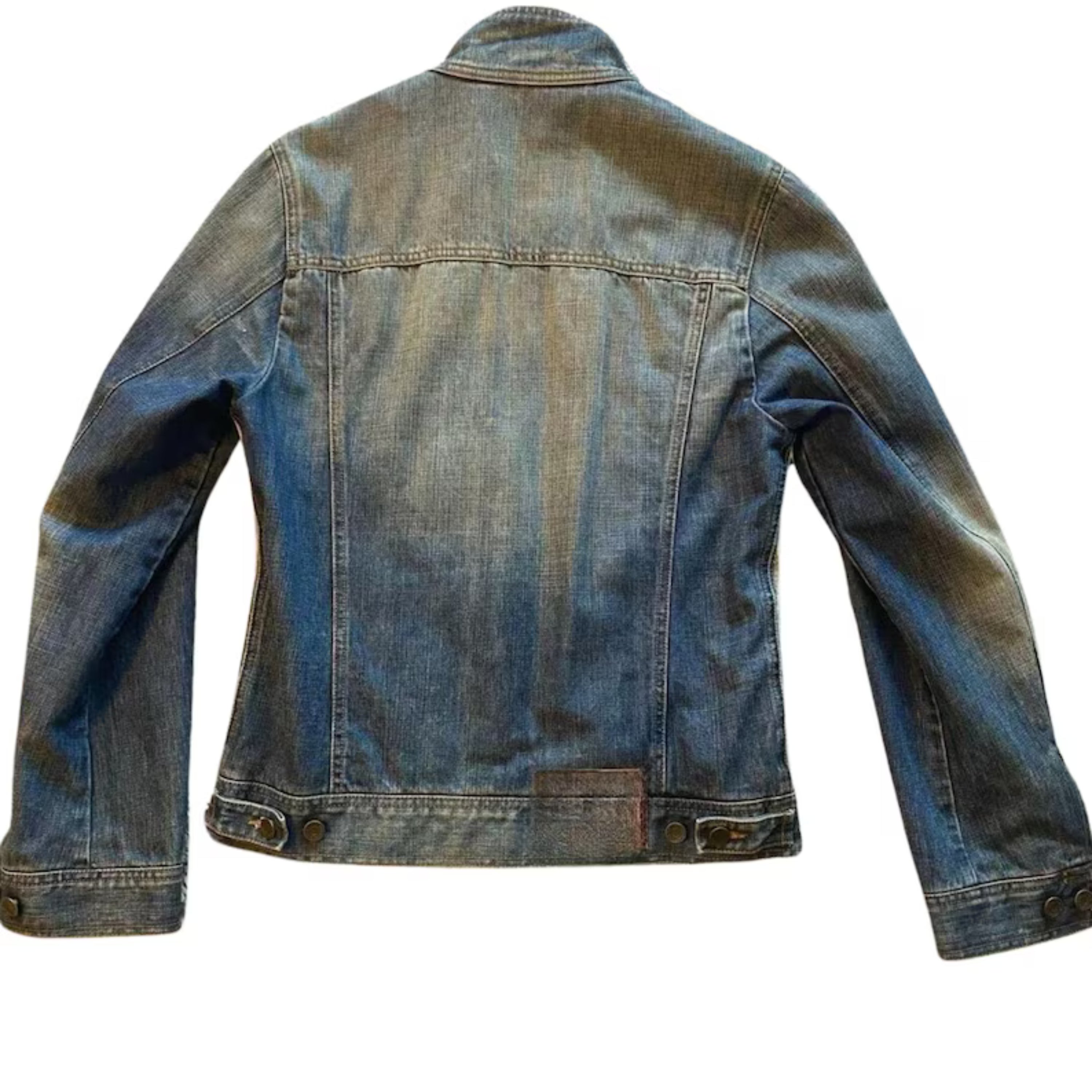 Men's Cowhide Jacket Pony Hair with Denim | Hair-On Hide Leather Cowboy Western Coat The Jacket Makers