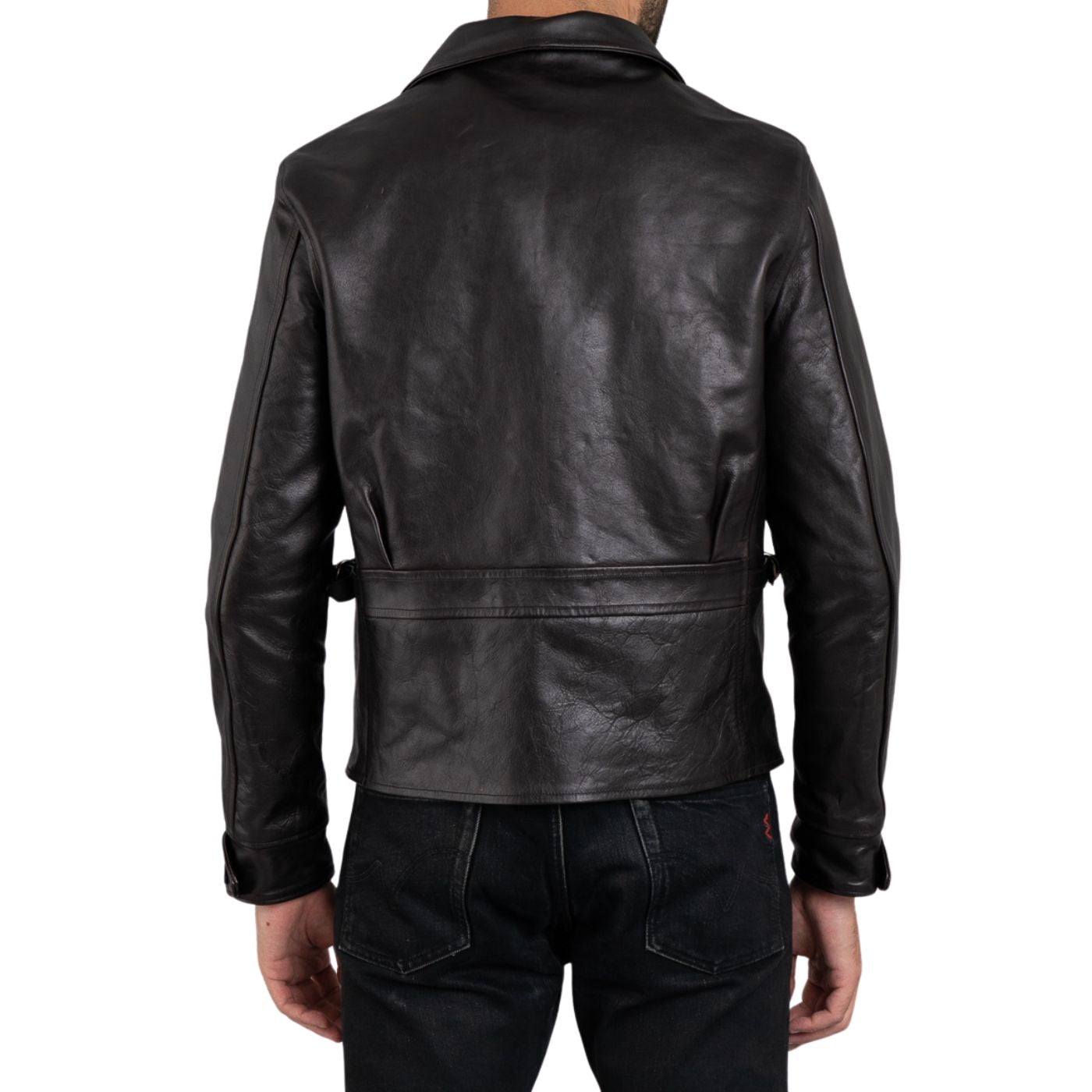 Leather Jacket for Men Handmade Distressed Black Top Field Biker Style real Lamb Skin Leather