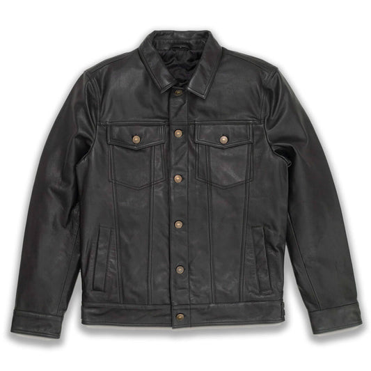 Sleek Mateo Black Leather Jacket Timeless Fashion