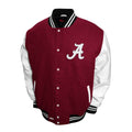 Alabama Crimson Tide Crimson Varsity Fan Jacket – Full-Snap Men’s Graduate Style