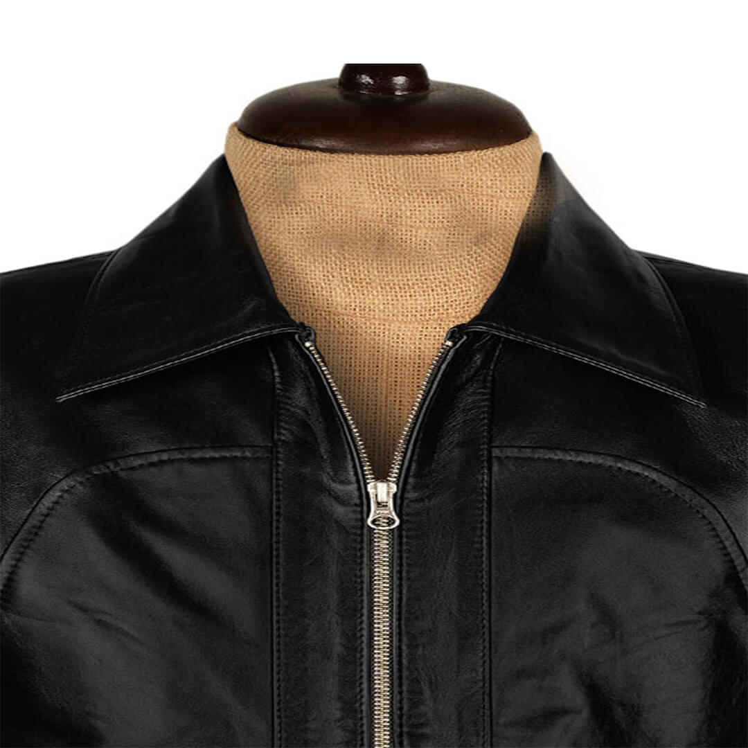 Mens Gharam Black Rider Jacket Sleek