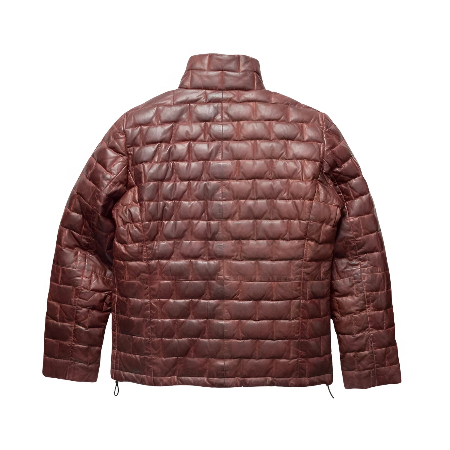 Puffer Jacket Mens Goose Down Lambskin Leather Jacket Lightweight Zip Up Winter Mens Bomber Puffer Coat The Jacket Makers