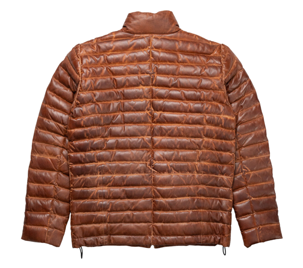 Puffer jacket Men's Real Leather jacket Thejacketmakerss