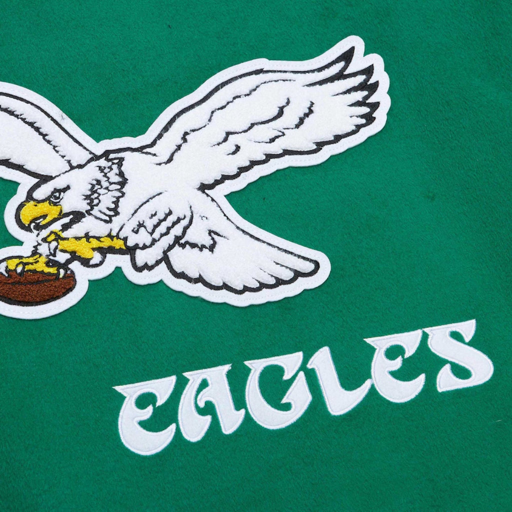 Philadelphia Eagles Kelly Green Varsity Jacket Vintage Style Letterman Bomber The Jacket Makers