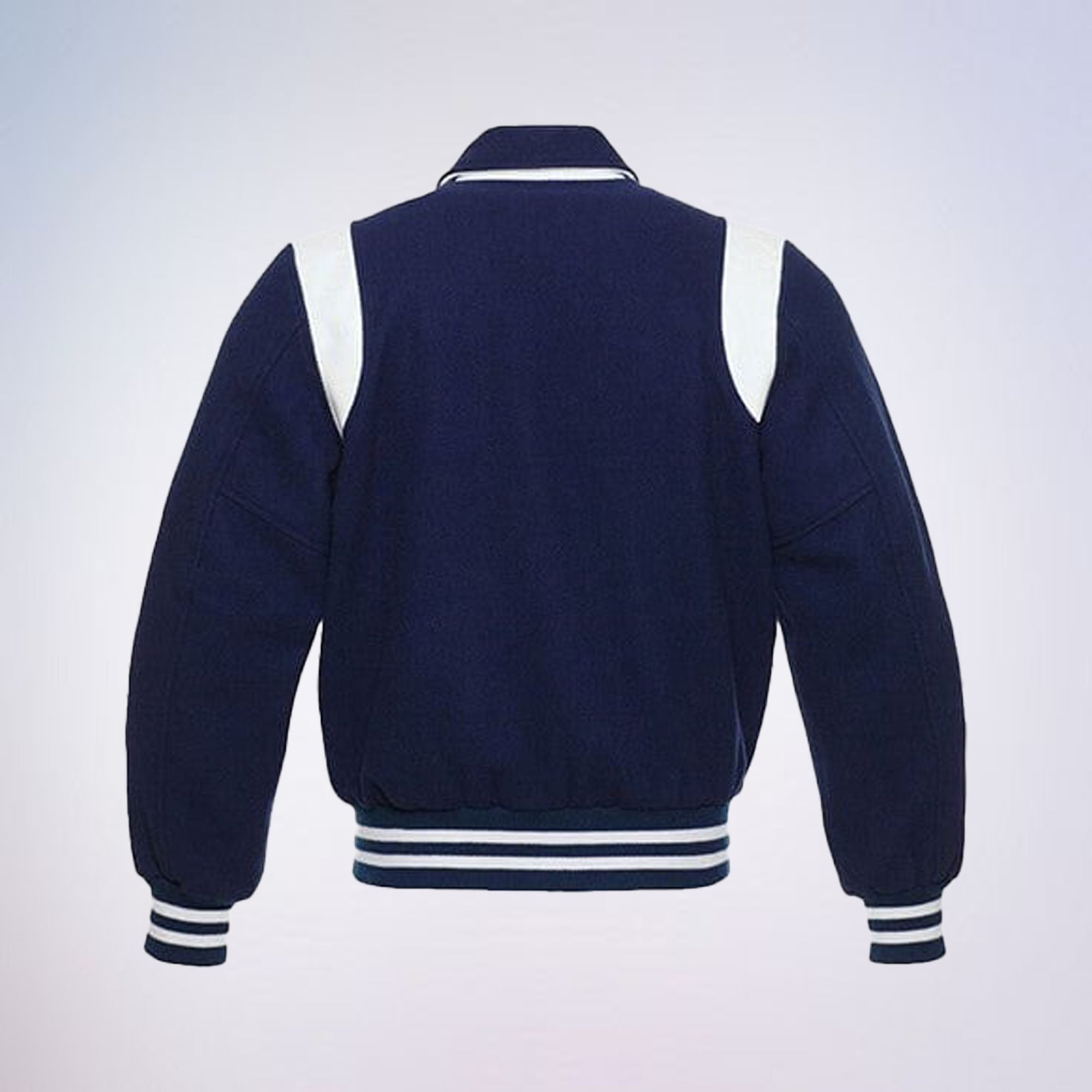 Varsity Jacket for Men, Blue Stylish Retro College Jacket Wool Letterman Jacket Baseball Jacket The Jacket Makers