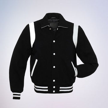 Varsity Jacket for Men, Stylish Retro College Jacket Wool Letterman Jacket Baseball Jacket The Jacket Makers