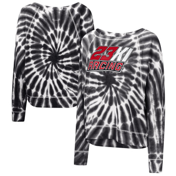 Women's 23XI Racing Touch Black Punt Tri-Blend Long Sleeve T-Shirt
