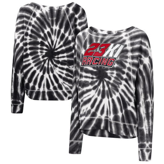 Women's 23XI Racing Touch Black Punt Tri-Blend Long Sleeve T-Shirt